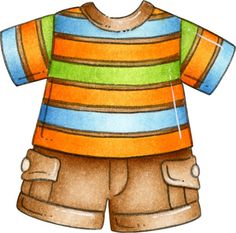 Parenting magazine clothing clipart. Great for labeling.