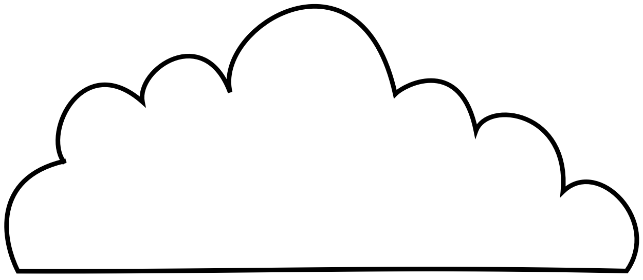 Cloud Template Printable.