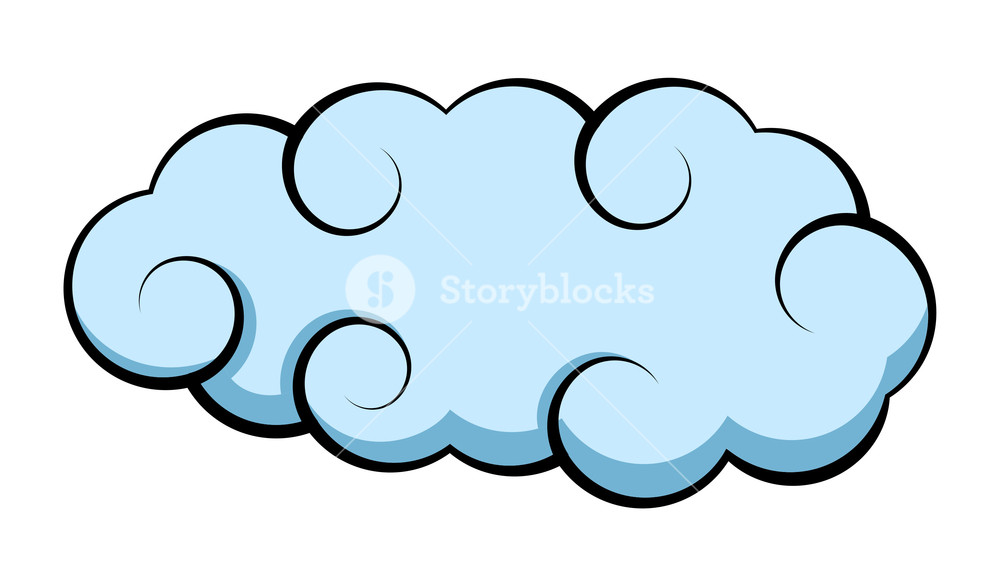 Fluffy Cloud Vector Royalty.