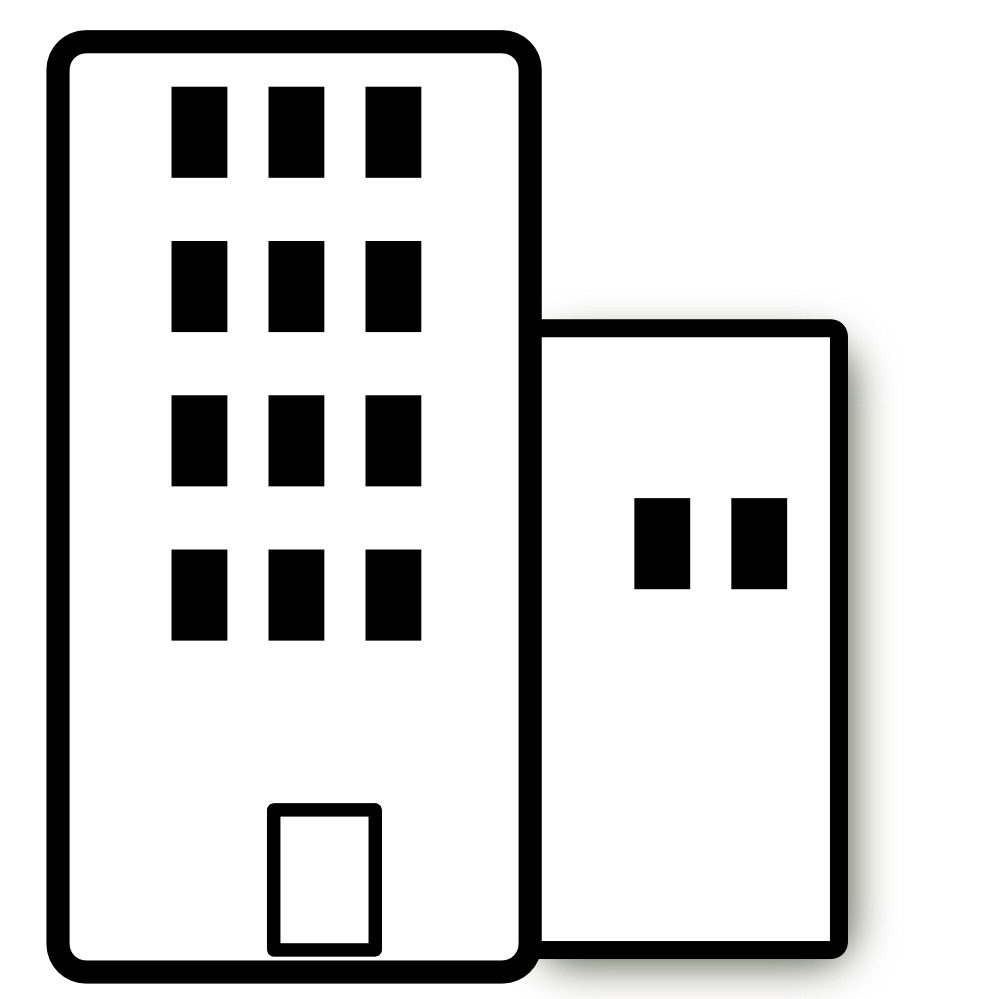 Black And White Apartment Building Clip Art Apartment, clip art.