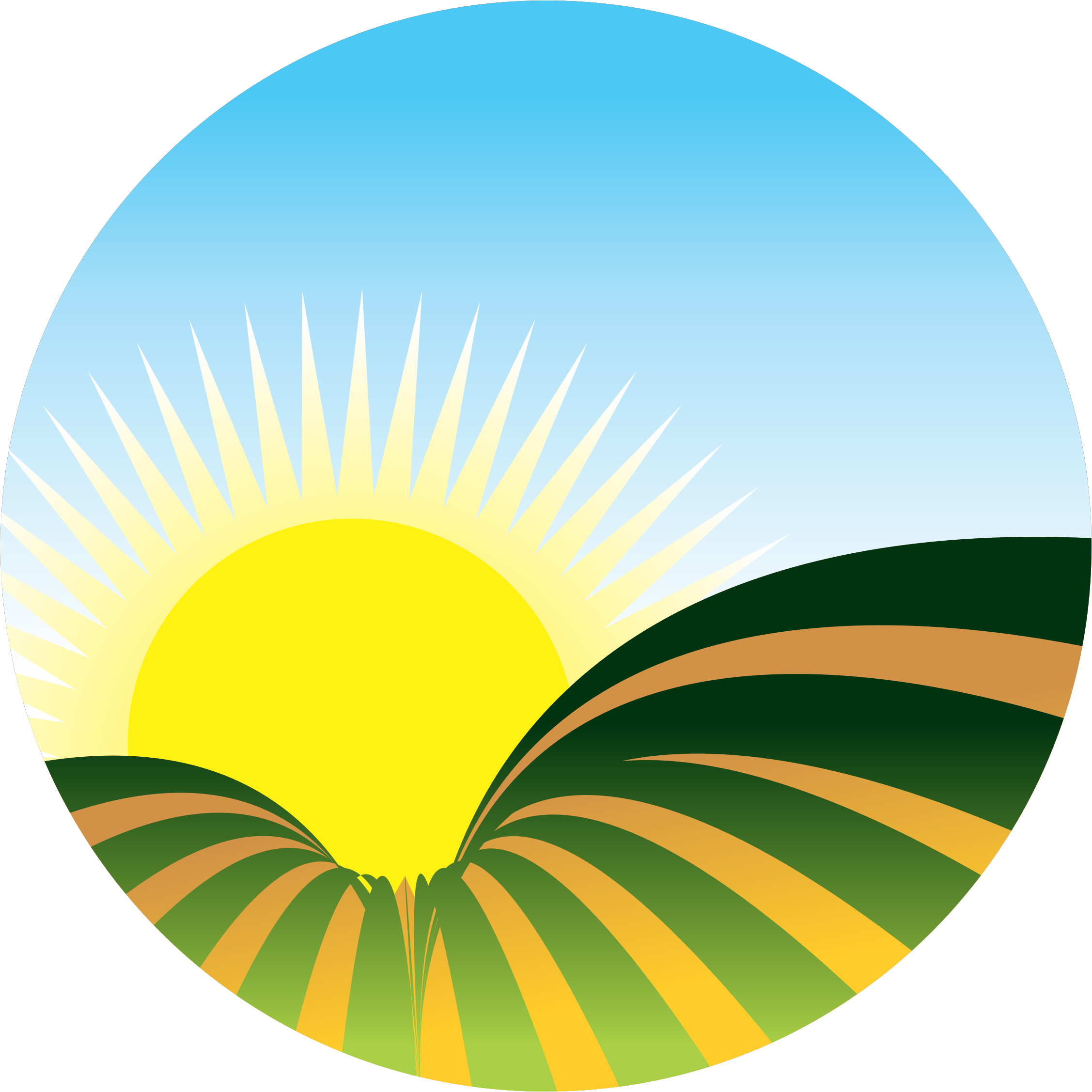 Clipart sunrise icon.