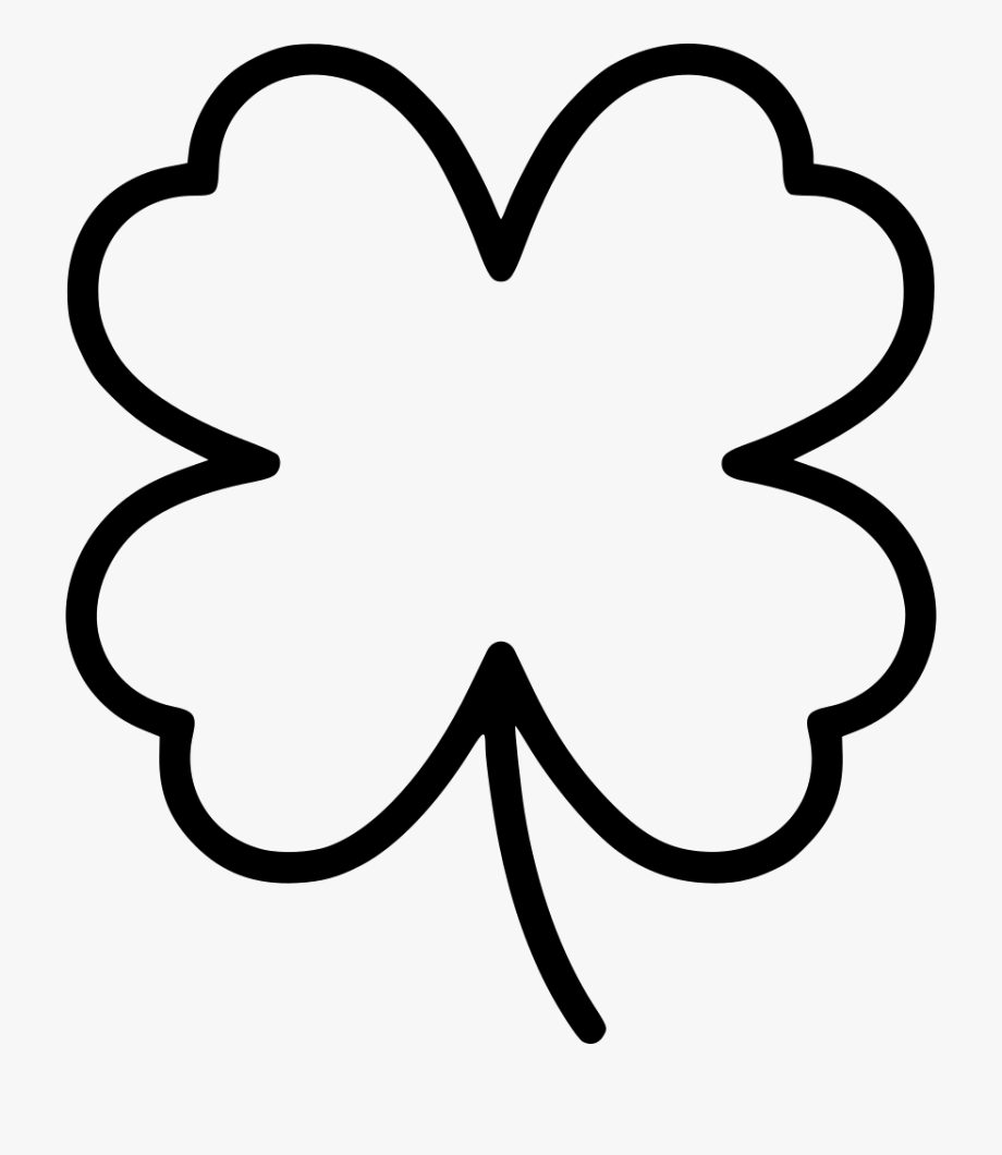 Clover Svg Black And White.