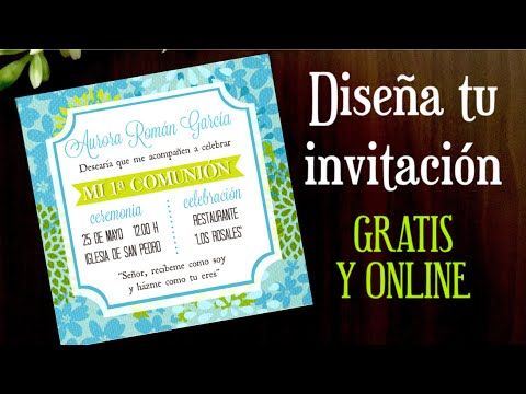 COMO HACER UNA INVITACION ONLINE GRATIS.