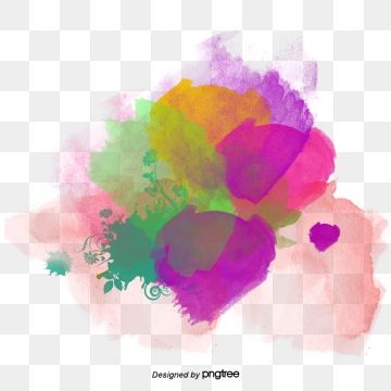 Color Ink Jet Watermark, Color, Inked, Watermark PNG.