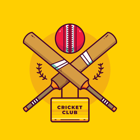 Cricket Logo Vector.