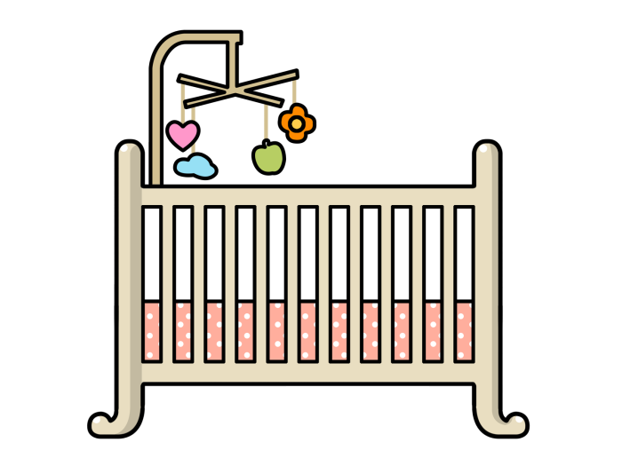 Baby Crib Clip Art.