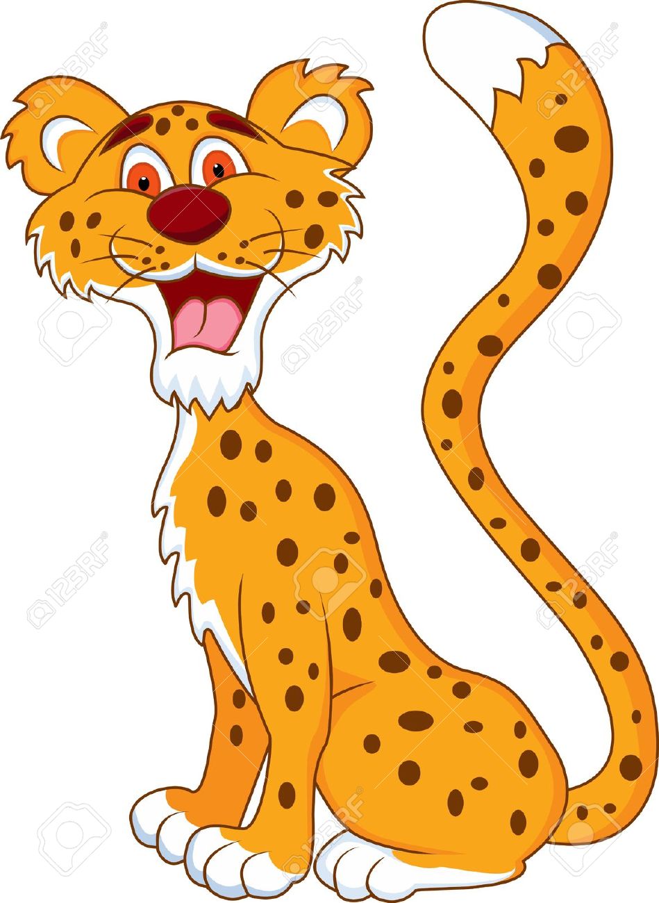 Cartoon Cheetah Clipart.