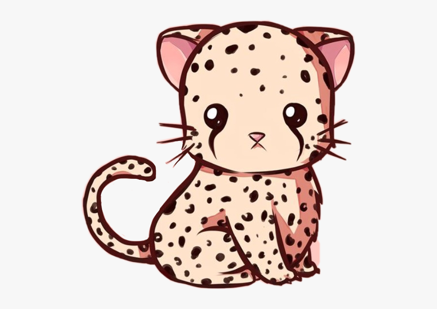 Cute Leopardo Cheetah Kawaii Animal Wild Fast Freetoedi.