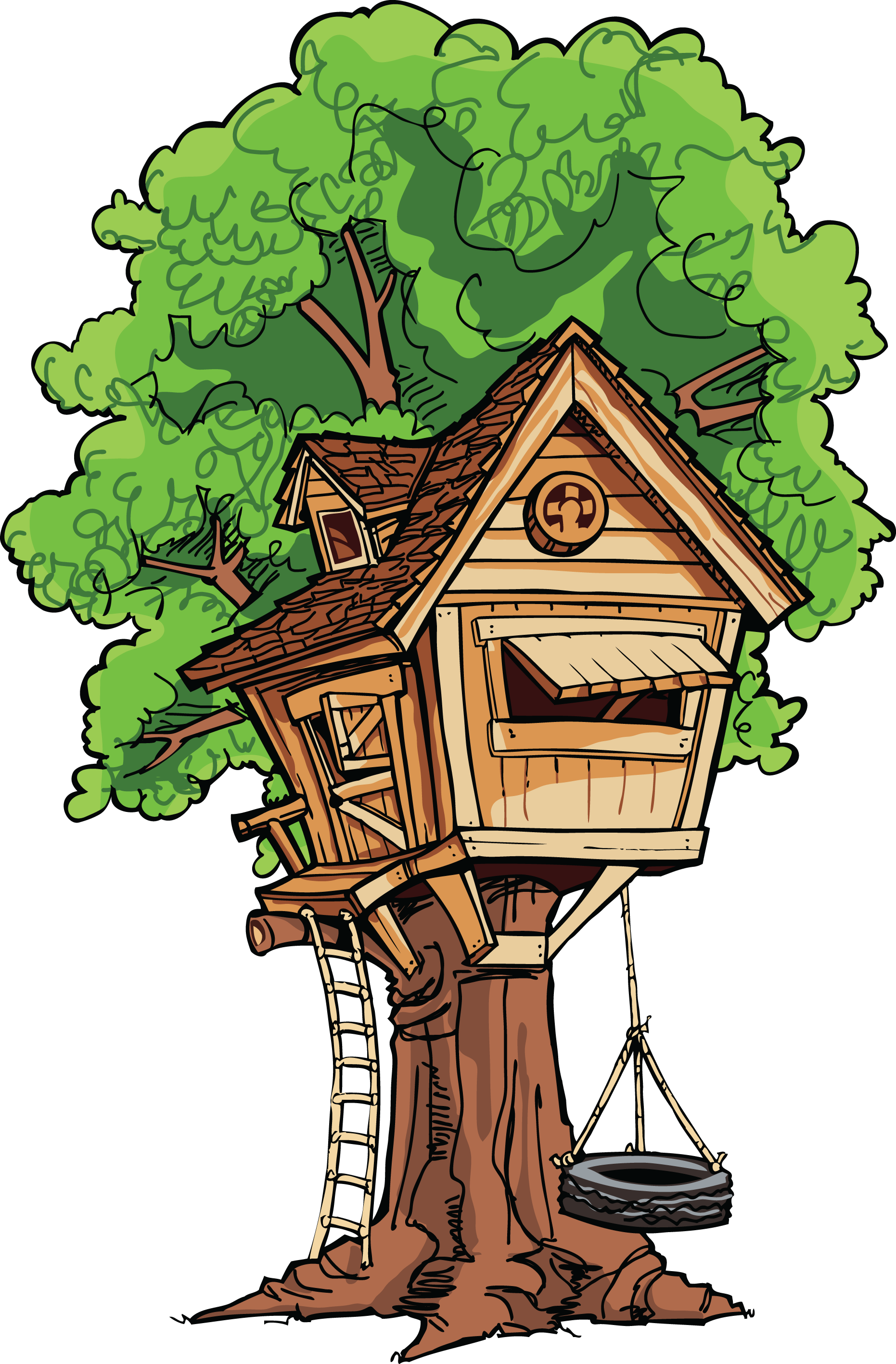 Tree House Clipart.