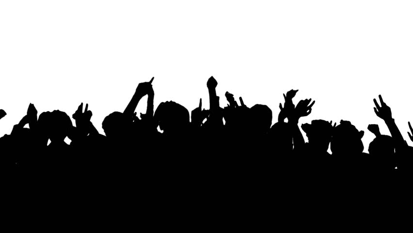 Crowd Silhouette Transparent Background.