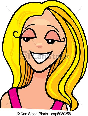 Blonde Girl Clipart.