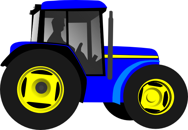 Blue Tractor Clip Art Pictures.