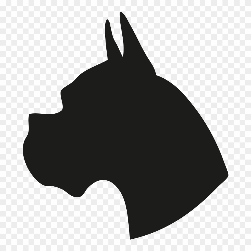 Silhouette Of A Dog Head Clipart (#1386292).