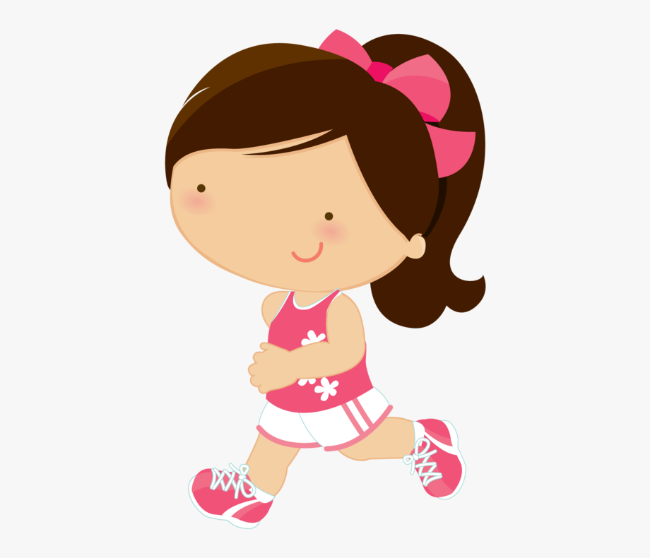 Girl Running Png.