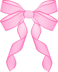 PINK BOW CLIP ART.