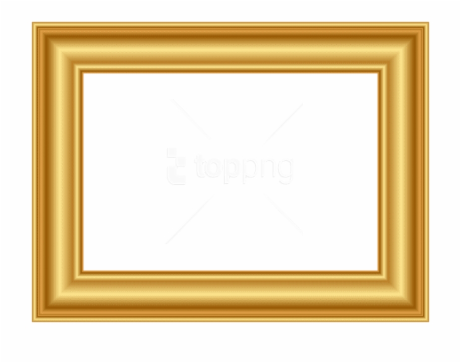 Gold Frame Png Decorative.