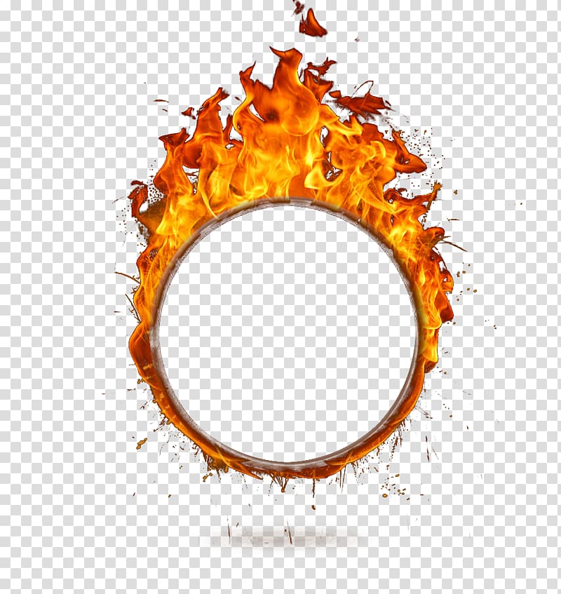 Ring of fire illustration, Fire Flame, A ring of fire.