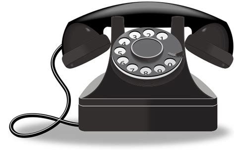 Telephone clipart rotary phone.