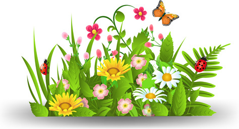 Clipart grass spring flowers free vector download (15,305.