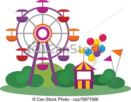 Amusement park Clip Art Vector Graphics. 6,359 Amusement park EPS.