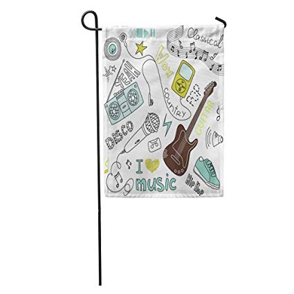 Amazon.com : zhurunshangmaoGYS Garden Flag Mp3 Music Doodles.