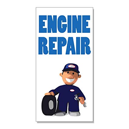 Amazon.com : Engine Repair With Human Clipart DECAL STICKER.