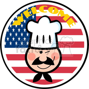 American restaurant clipart. Royalty.