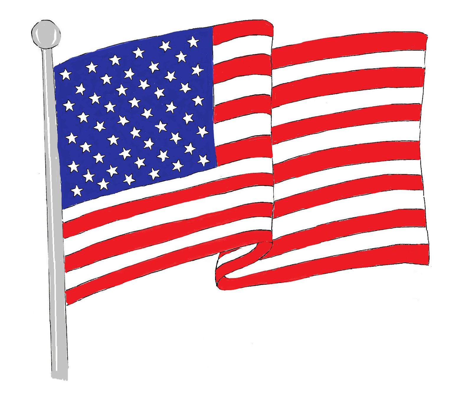 Us flag american flag usa clipart.