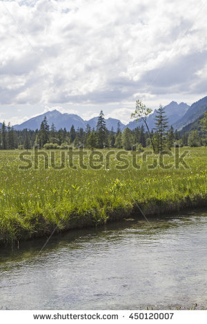 Ammer River Stock Photos, Royalty.