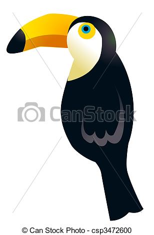 Exotic bird clipart.