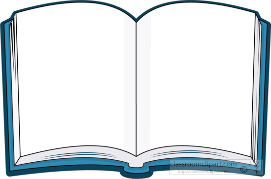 Open Book Clip Art Template.