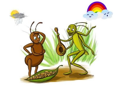 The Ant and the Grasshopper.