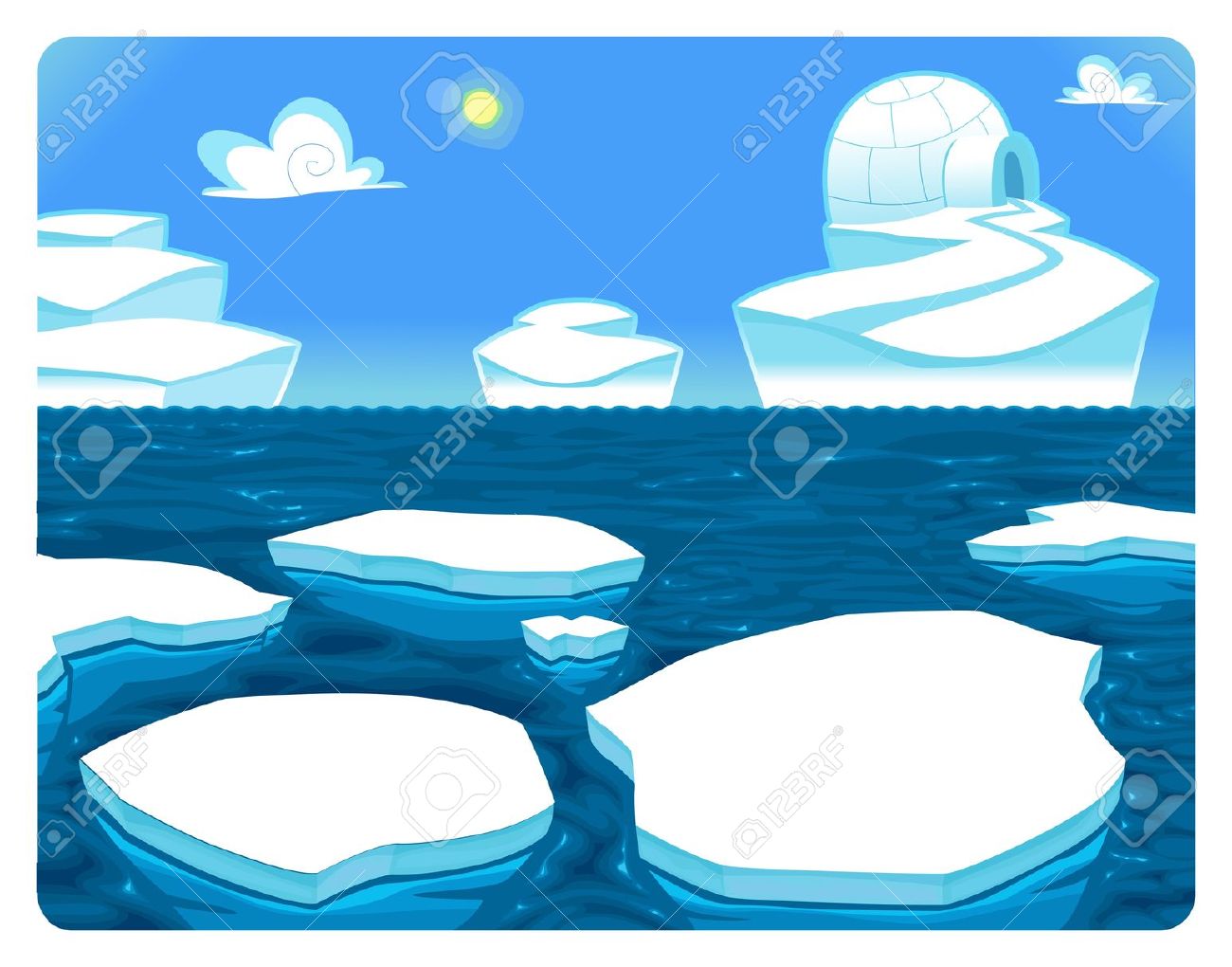 Antarctica Cartoon.