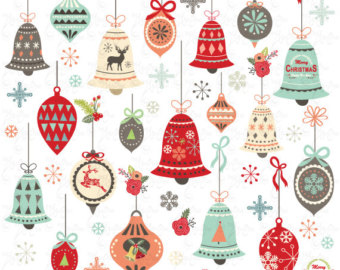 Antique Christmas Ornament Clipart.