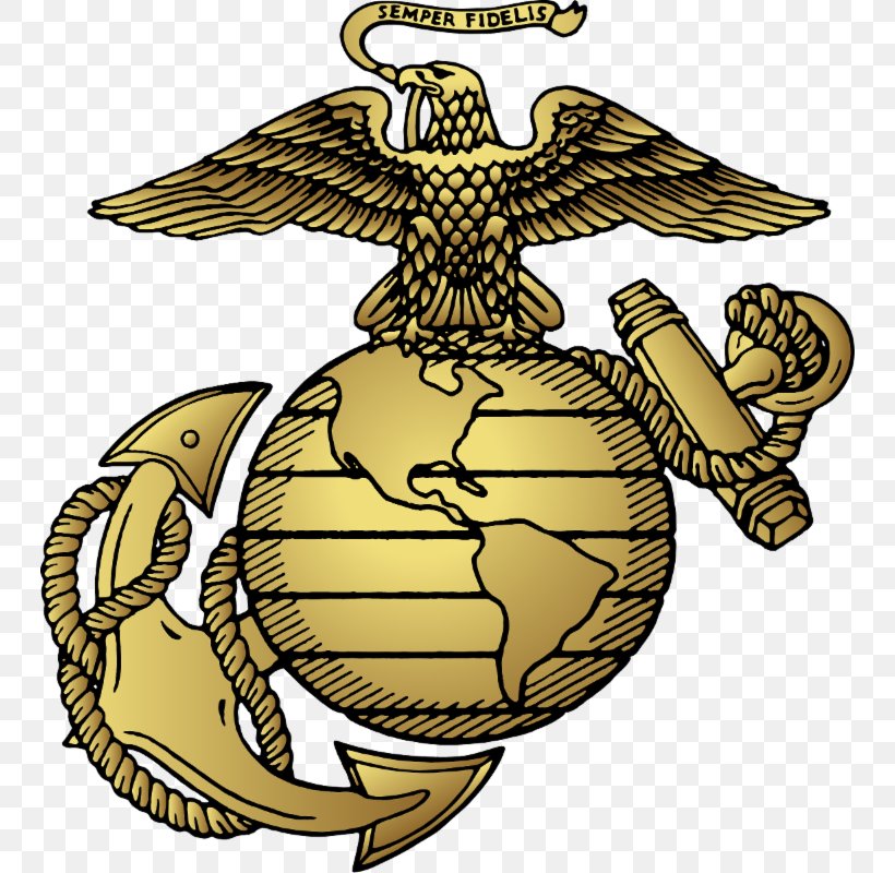 United States Marine Corps Eagle, Globe, And Anchor Marines.