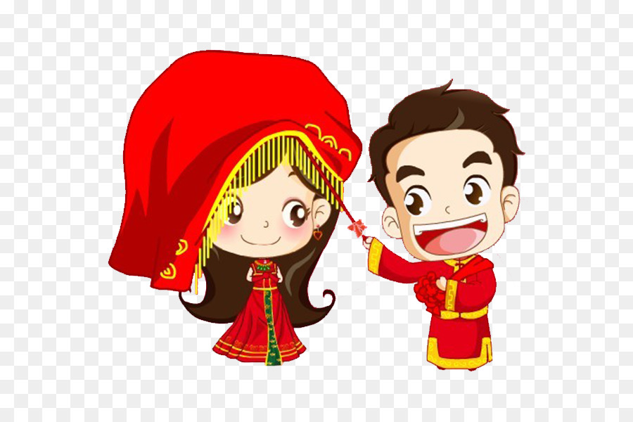 Wedding Couple Cartoon.