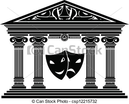 Greek Theatre Clipart.