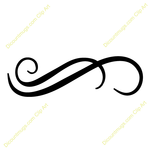 Fancy Swirls Clip Art.