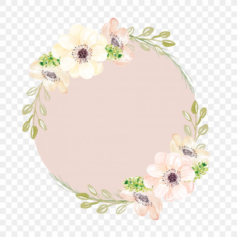 Watercolor Painting Pink Flowers Clip Art, PNG, 3600x3600px.