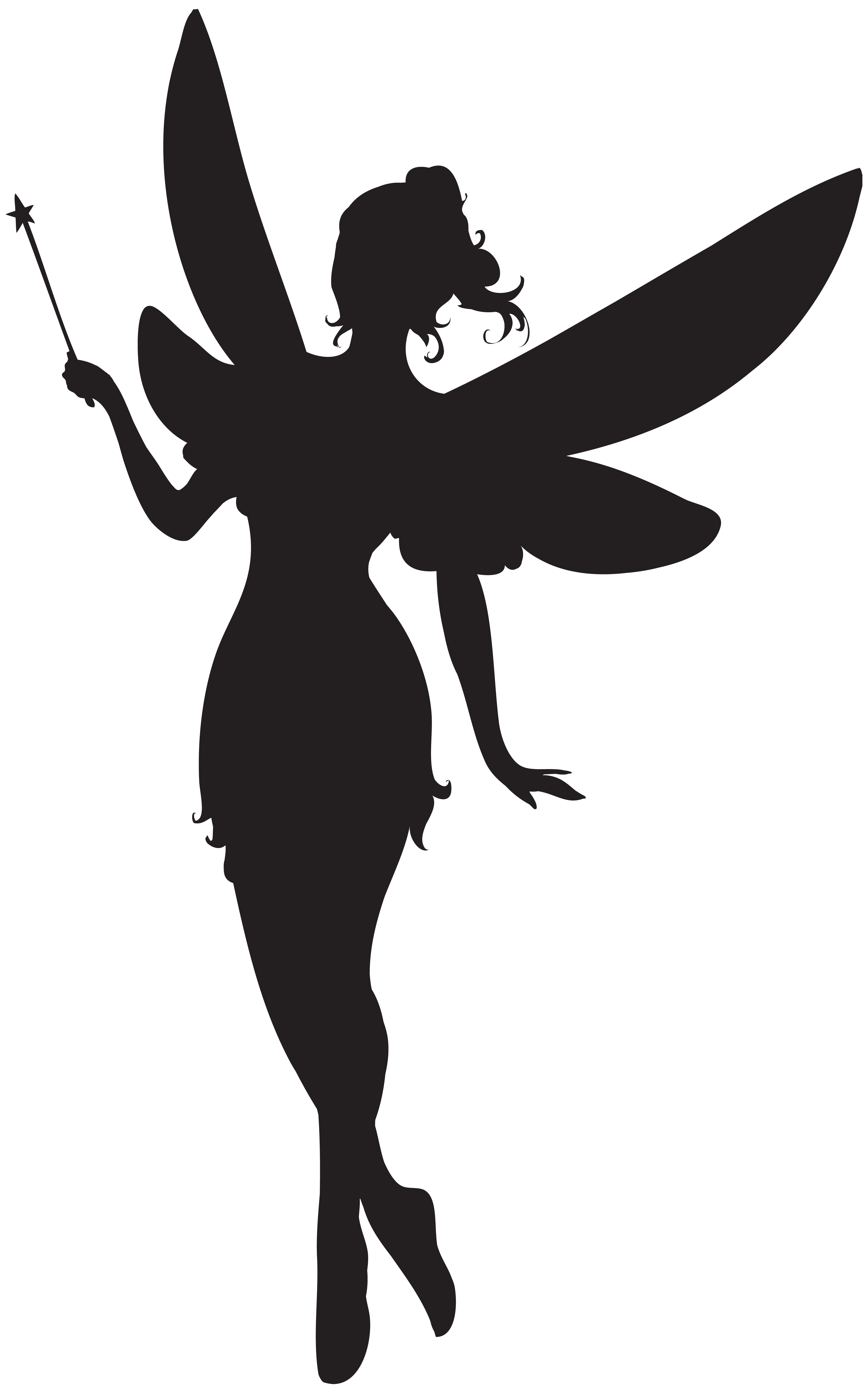 Fairy Silhouette Clip art.