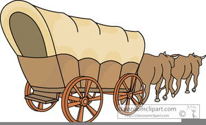 Animated Covered Wagon Clipart.