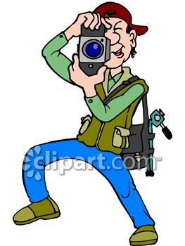 Free Clipart Photographer Taking Picture.