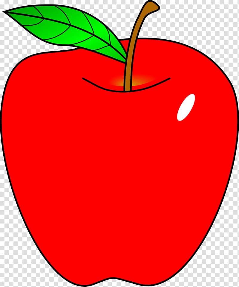 Apple Free content Teacher , Cartoon Red Apple transparent.