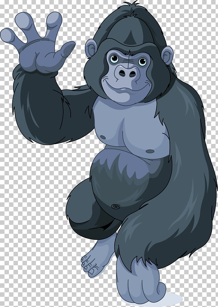 Gorilla Cartoon , gorilla PNG clipart.