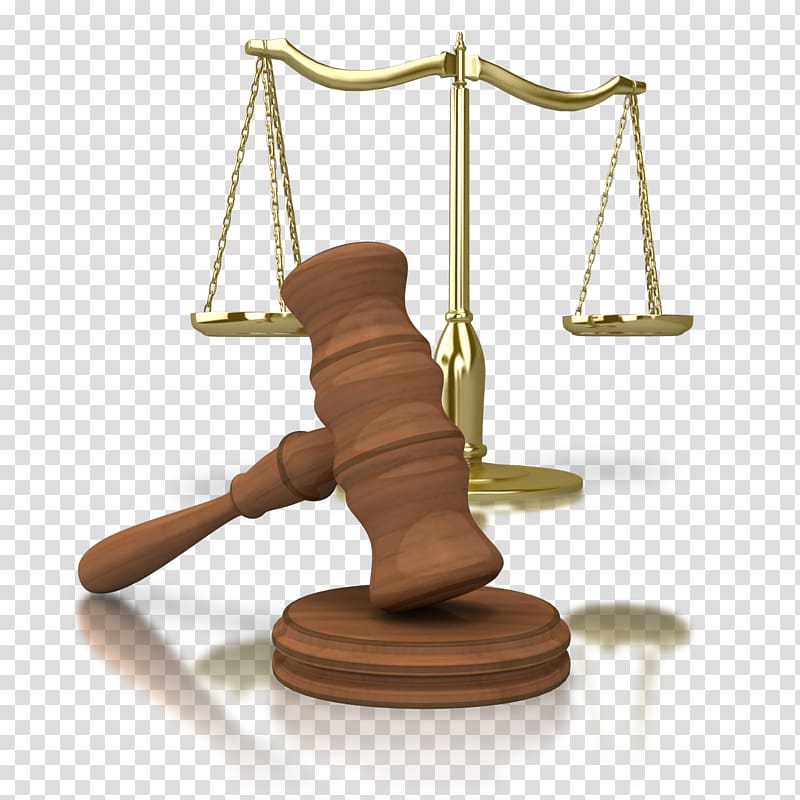 Brown gavel beside scale, Judge PowerPoint animation.