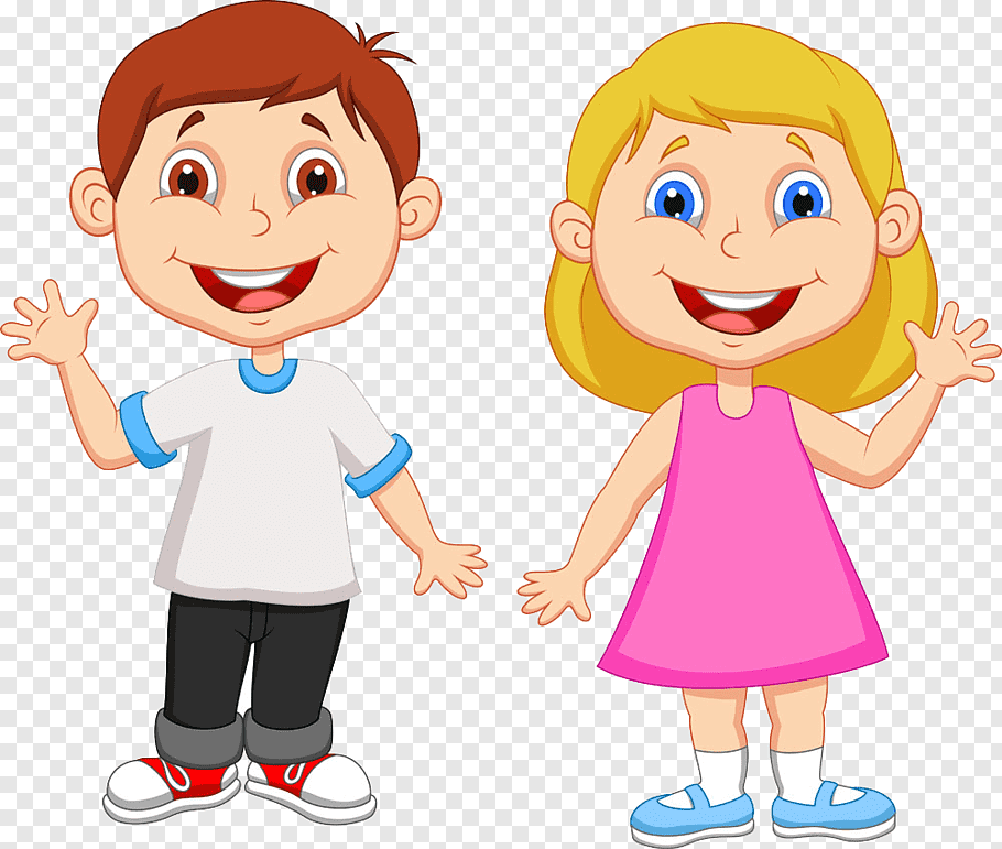 Girl and boy smiling, Cartoon Boy, student free png.