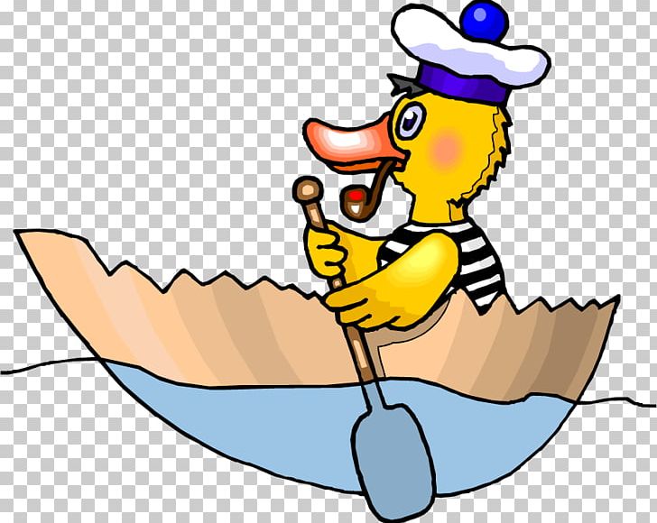 Cartoon Rowing Boat PNG, Clipart, Art, Artwork, Beak, Bird.