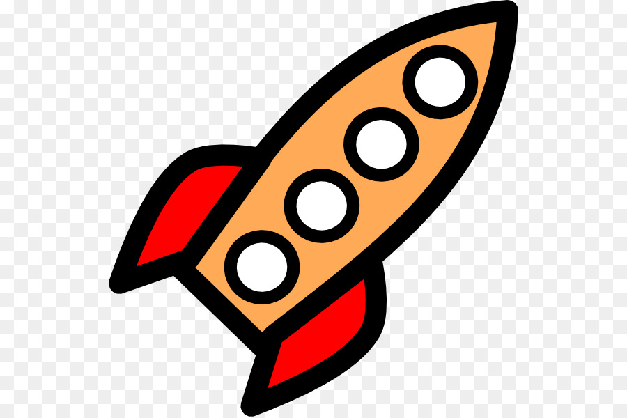 Cartoon Rocket clipart.