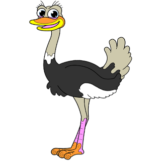 Clipart Of An Ostrich.