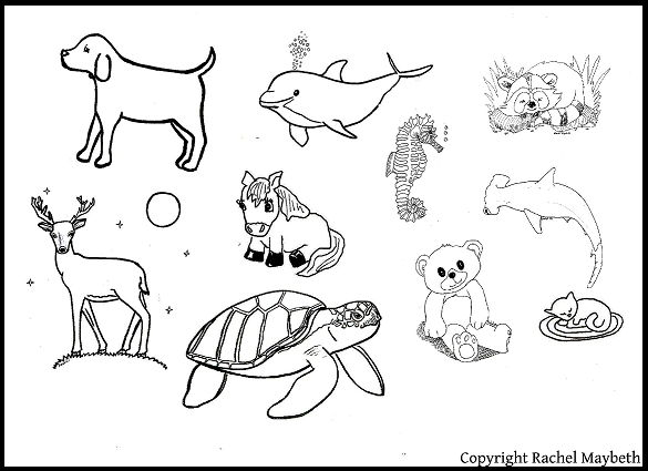 Rachel Maybeth : FREE Animal Clipart Black And White.